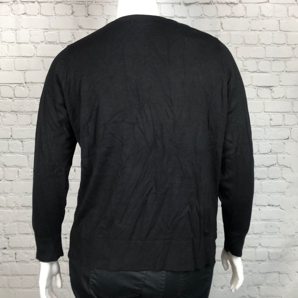 2X 3X Charter Club Metallic Chevron Cardigan Plus - Picture 3 of 5